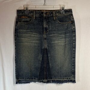 l.e.i. Stylish Denim Pencil Skirt (sz 9)